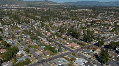 Aerial view of San Fernando, California.