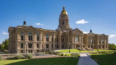 Wyoming state capitol building in Cheyenne, Wyoming.