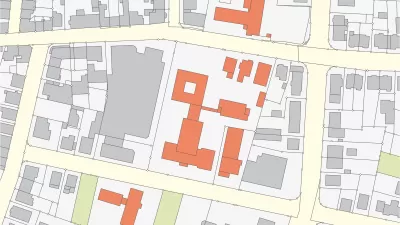 Illustrated map of building plats