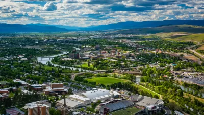 Aerial view of Missoula, Montana