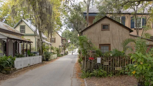 Historic homes in St. Augustine, Florida.
