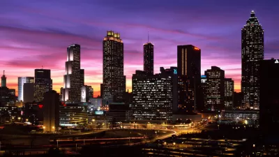Atlanta, Georgia, Downtown, Skyline, Dusk