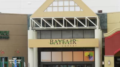 Entrance to Bayfair Center mall in San Leandro, California.