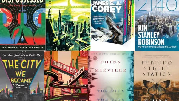 Collage of eight book covers.
