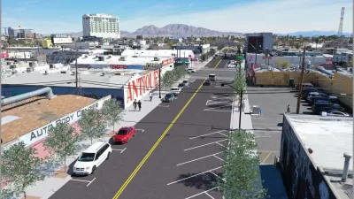 Rendering of proposed improvements on California Avenue, Las Vegas