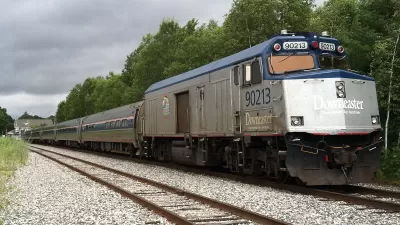 Downeaster train in Maine