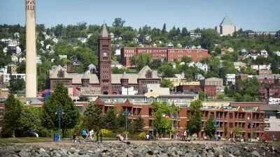 The city of Duluth, Minnesota, pictured from Lake Superior.