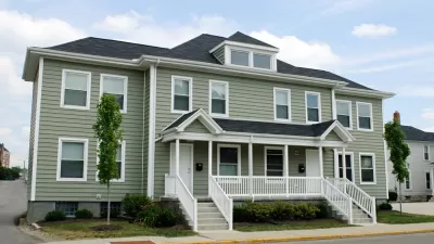 Residential duplex building