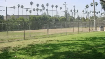 Baseball field at Edward Vincent Park in Inglewood, California