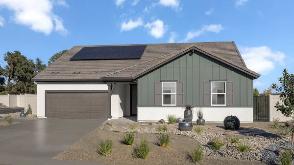 Home with fire resistant qualities in Cameron Park, California.