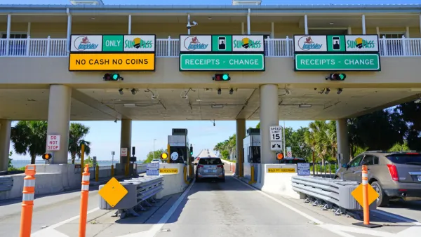 A toll payment facility in Florida. 