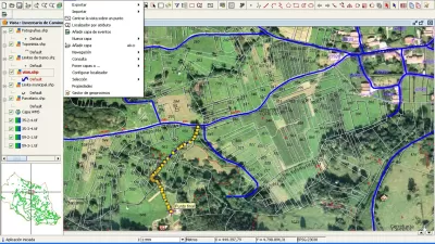 A screengrab from GIS software
