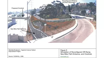 Proposed design for Glendale-Hyperion Bridge