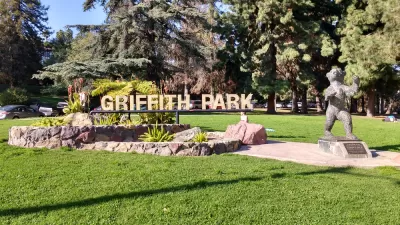 Griffith Park entrance sign, Los Angeles