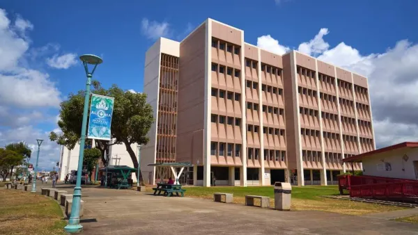 6-story building at Honolulu Community College.
