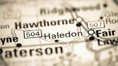 A map of New Jersey focuses on Haledon and blurs our surrounding cities such as Paterson.