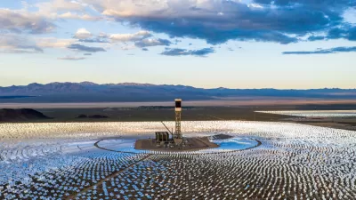 Aerial view of Ivanpah Solar Electric Generating System