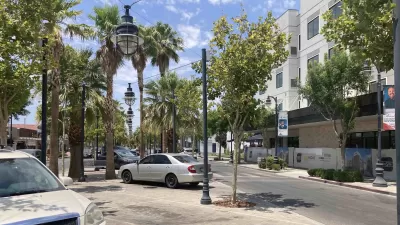 The BLVD streetscape, Lancaster, California