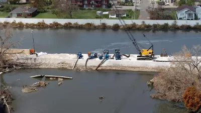 Levee flooding New Orleans
