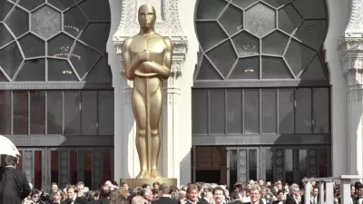 The red carpet at the Oscars