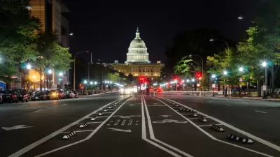 View of Capitol building on Pennsylvania Avenue