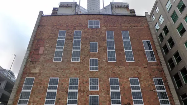 Google street view of red brick multi-story power plant building in Pittsburgh, PA.