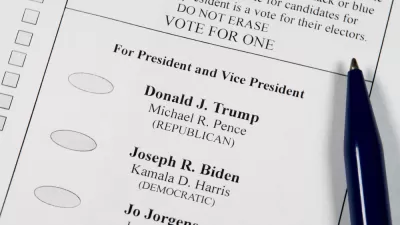 Trump and Biden Ballot