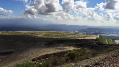 View of Puente Hills landfill site in Los Angeles County.