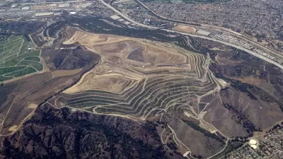 Puente Hills Landfill as seen from the air