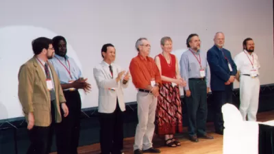 The Shanghai Statement signing at Tongji University on 14 July 2001.