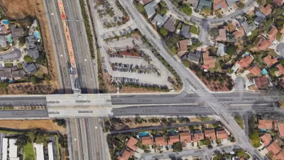 The Branham light rail station area.