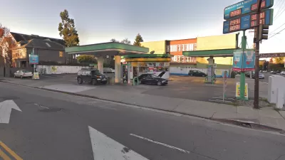 Corner lot gas station