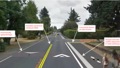 Alternative Pedestrian Walkway, 60th Avenue, Portland