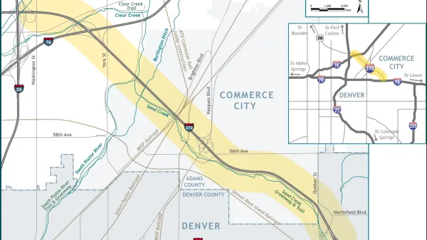 Map showing I-270 Corridor Improvements Study Area