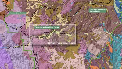 GIS map of Yosemite National Park