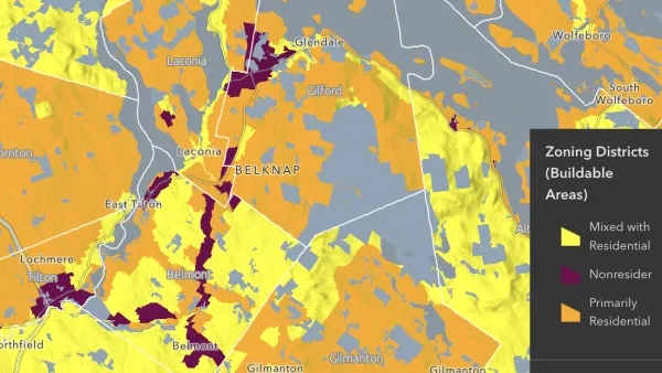 Zoning map of New Hampshire