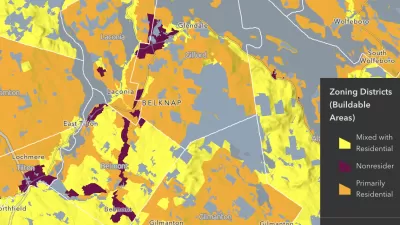 Zoning map of New Hampshire