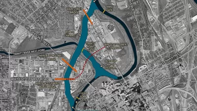 Map of Panther Island flood control project