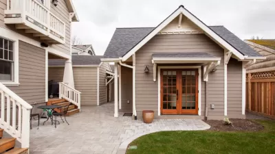 SMall backyard cottage ADU in San Diego, California.