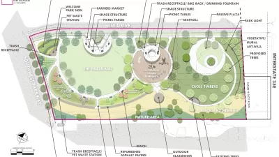 Rendering of Glory Park in Lewisville, Texas.