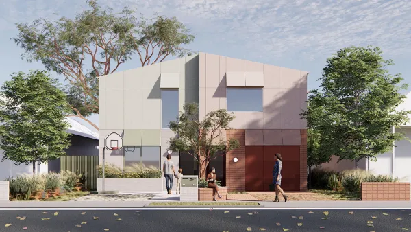 Rendering of multifamily small housing unit in New South Wales, Australia.