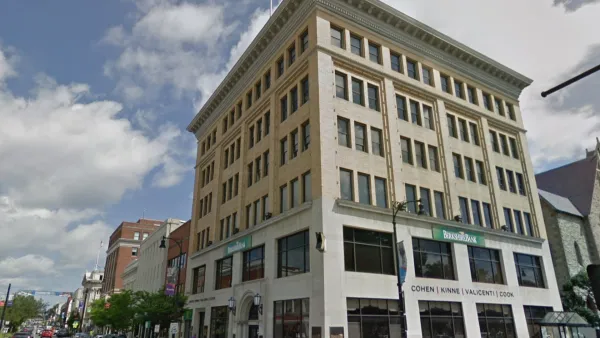 Google street view of former bank building in Pittsfield, Massachusetts.