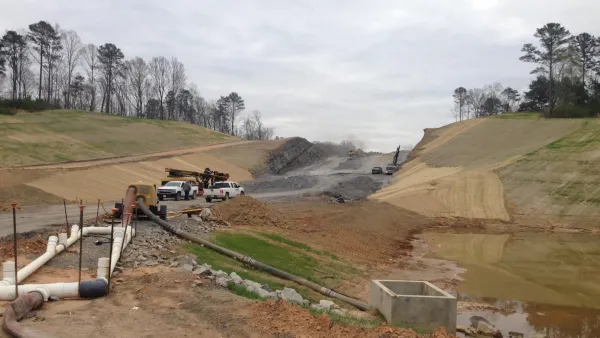 Road construction in Alabama.