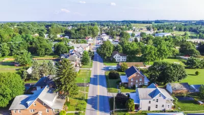 Aerial view of Main Street, Shrewsbury, Pennsylvania