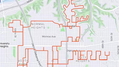 Strava map of route shaped like reindeer in San Diego, California.
