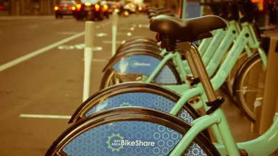 BABS bikes in a socking station