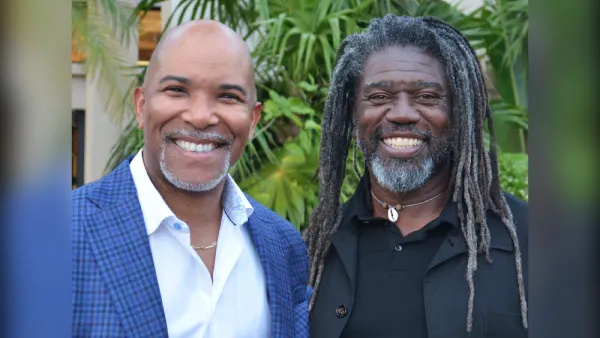 Headshot of Torey Carter-Conneen and Kona Gray standing together.