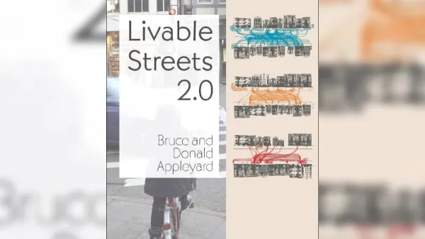 Livable Streets 2.0 book cover with blurred background on either side.
