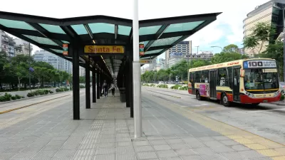 Buenos Aires bus stop
