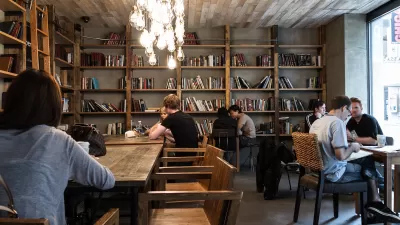 Coffee Shop with Books